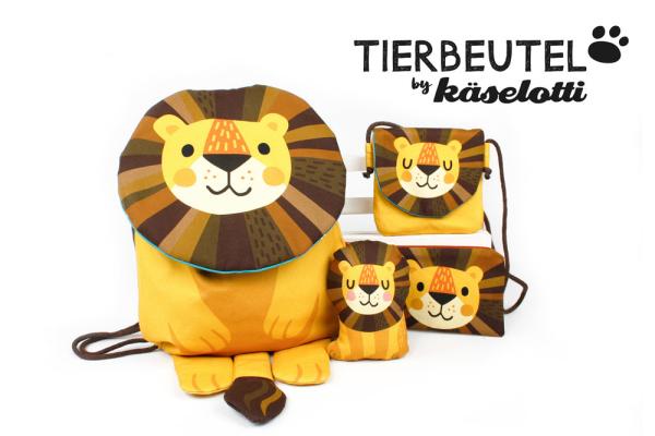 Tierbeutel Löwe by Käselotti Panel ca. 80cm 